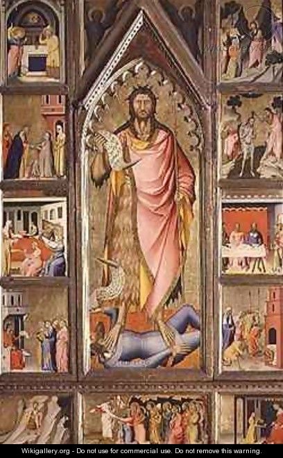 St John the Baptist and scenes from his life - Niccolo del Biondo Giovanni di