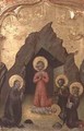 Adoration of the Child by the Virgin St Joseph and two saints - Paolo di Grazia Giovanni di