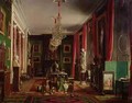 Interior of the Office of Alfred Emilien 1811-92 Count of Nieuwerkerke Director General of the Imperial Museums at the Louvre - Charles Giraud