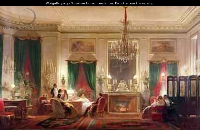 Salon of Princess Mathilde Bonaparte 1820-1904 Rue de Courcelles Paris - Charles Giraud
