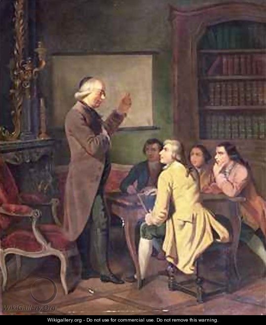 A Lesson with Abbe Charles Michel de lEpee 1712-89 - N. Ginouvier
