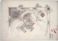 A study of part of the floor at Canterbury Cathedral - Ernest William Gimson