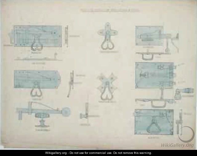 Designs for Iron Latches and Bolts - Ernest William Gimson