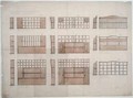 Designs for China Racks Sideboards and Dressers in English Oak - Ernest William Gimson