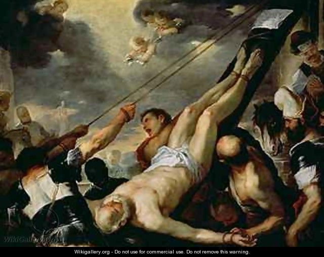The Crucifixion of St Peter - Luca Giordano