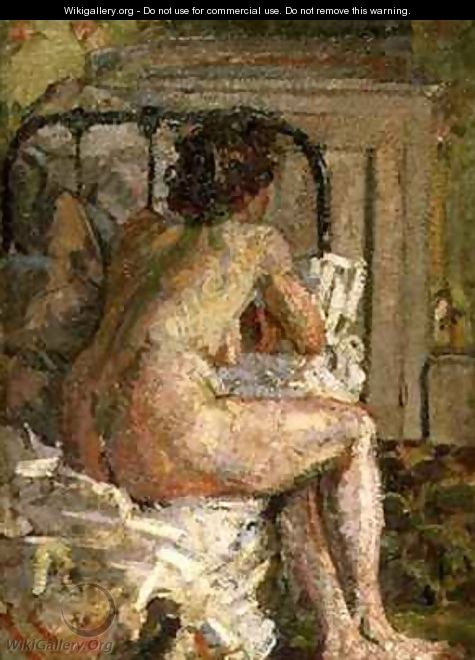Nude on a bed 2 - Harold Gilman