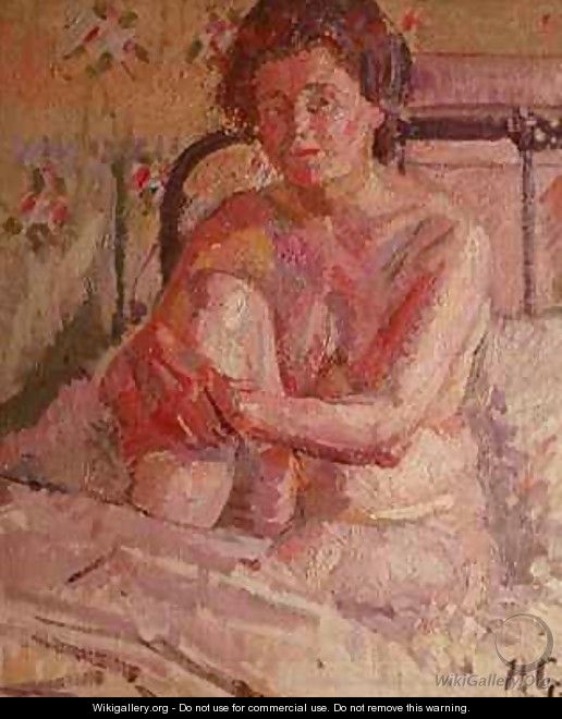 Nude on a Bed - Harold Gilman