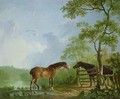 Mare and Stallion in a Landscape - Sawrey Gilpin
