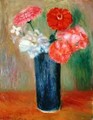 Flowers in a Blue Vase - William Glackens