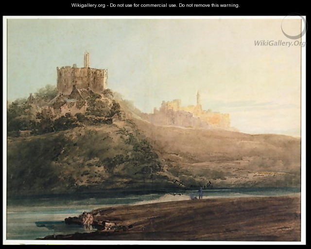 Warkworth Castle Northumberland - Thomas Girtin