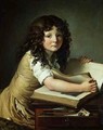 A child looking at pictures in a book - Anne-Louis Girodet de Roucy-Triosson