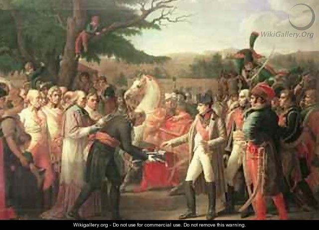 Napoleon Bonaparte 1769-1821 Receiving the Keys of Vienna at the Schloss Schonbrunn - Anne-Louis Girodet de Roucy-Triosson
