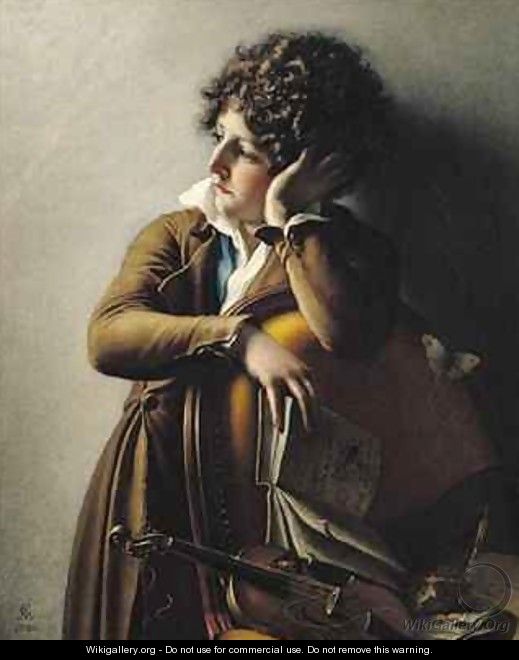 Portrait of Romainville Trioson - Anne-Louis Girodet de Roucy-Triosson