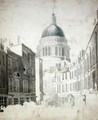 St Pauls Cathedral from St Martins le Grand London - Thomas Girtin