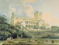 Jedburgh Abbey from the River - Thomas Girtin