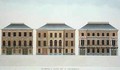 Houses at Ghent and Grammont Belgium from Choix des Monuments Edifices et Maisons les plus remarquables du Royaume des PaysBas - (after) Goetghebuer, Pierre Jacques