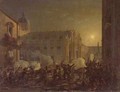 The Burning of Catania after the Towns Conquest by the Bern Regiment in 1849 - Carl Wilhelm Goetzloff