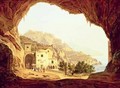 View from a Grotto over the Amalfi Coast - Carl Wilhelm Goetzloff