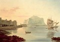 Palermo Harbour with Mount Pellegrino - Carl Wilhelm Goetzloff