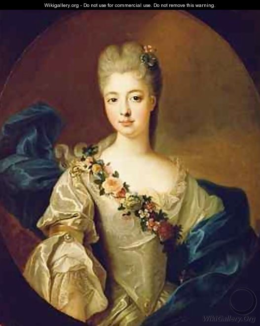 Portrait of Charlotte Aglae of Orleans - Pierre Gobert