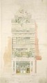 Design for the Facade of McLean Fine Art Galleries Haymarket London - Edward William Godwin