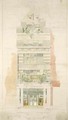 Design for the Facade of McLean Fine Art Galleries Haymarket London - Edward William Godwin