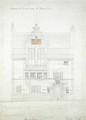 Working drawing for House and Studio for F Miles Esq Tite Street Chelsea - Edward William Godwin