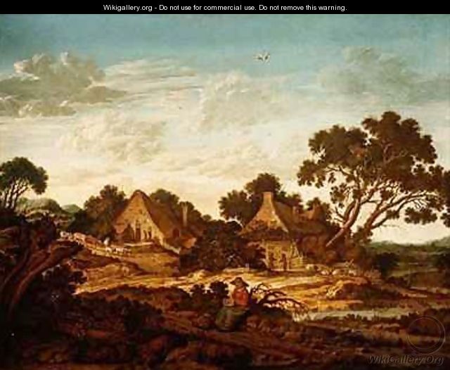 Landscape with Cottages near Middelburg - Johannes Goedaert