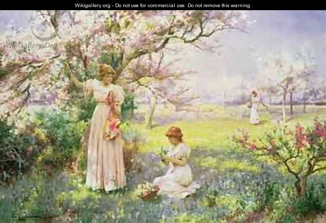 Spring Picking Flowers - Alfred Augustus I Glendenning