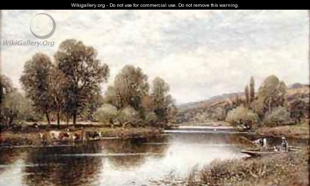 The Thames at Maple Durham - Alfred I Glendening