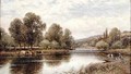 The Thames at Maple Durham - Alfred I Glendening