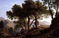 A Romantic Wooded Landscape - John Glover