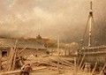 Boat Building Rye - Albert Goodwin