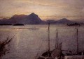 Sunrise from Baveno Lake Maggiore - Albert Goodwin