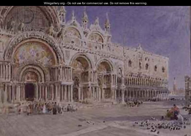St Marks Basilica Venice - Albert Goodwin