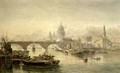 St Pauls Cathedral and London Bridge from the Surrey Side - Edward Angelo Goodall