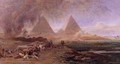 A Caravan Overtaken by a Sandstorm Egypt - Edward Angelo Goodall