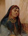 Portrait of a Middle Eastern Girl - Frederick Goodall
