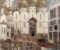 Stage design for Boris Godunov - Aleksandr Jakovlevic Golovin