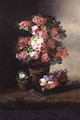 Still Life of Roses in a Pot - Pierre Camille Gontier