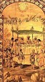 The Conquest of Mexico Hernando Cortes 1485-1547 Orders the Destruction of the Ships and Meets with the Ambassadors of Montezuma 1466-1520 in 1520 - Miguel and Juan Gonzalez