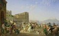 Italian Dancing Naples - Carl Wilhelm Goetzloff