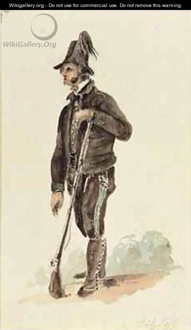 Italian Hunter - Carl Wilhelm Goetzloff