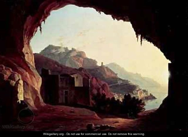 Grotto near Amalfi - Carl Wilhelm Goetzloff