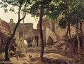 Farmyard near Sorrento - Carl Wilhelm Goetzloff