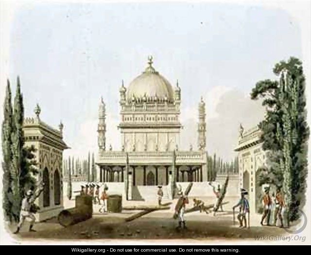 The Tomb of Hyder Ali and Tippoo Sultan - (after) Gold, Charles Emilius