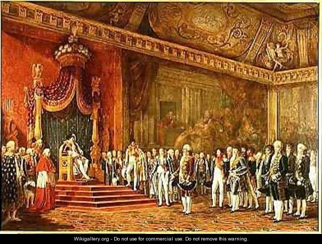 Napoleon 1769-1821 Receiving the Delegation from the Roman Senate - Innocent Louis Goubaud
