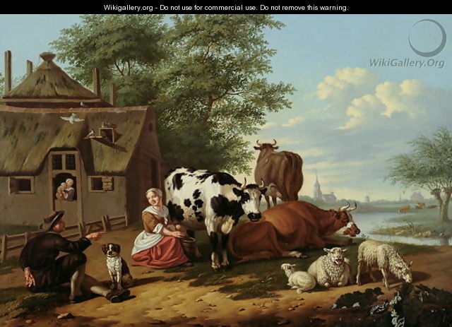 Cattle in a Meadow - Jan van Gool