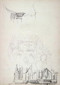 Sketches of a Stage and Bar from Cave of the Golden Calf - Spencer Frederick Gore