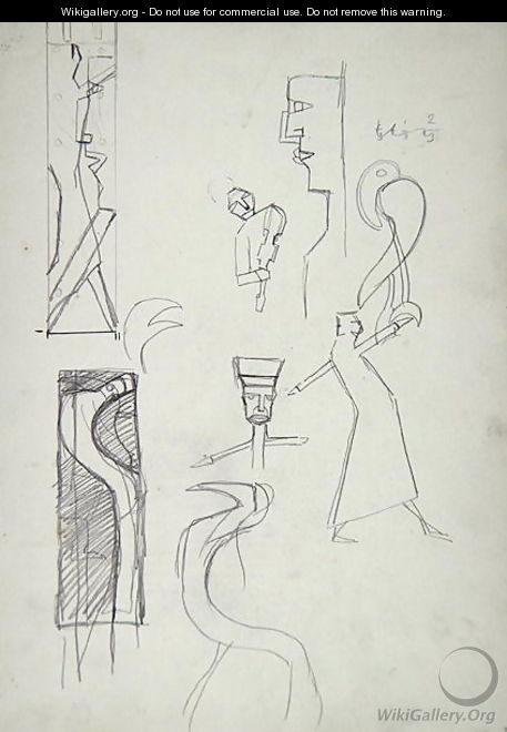 Study of Geometric Figures for the Cave of the Golden Calf - Spencer Frederick Gore